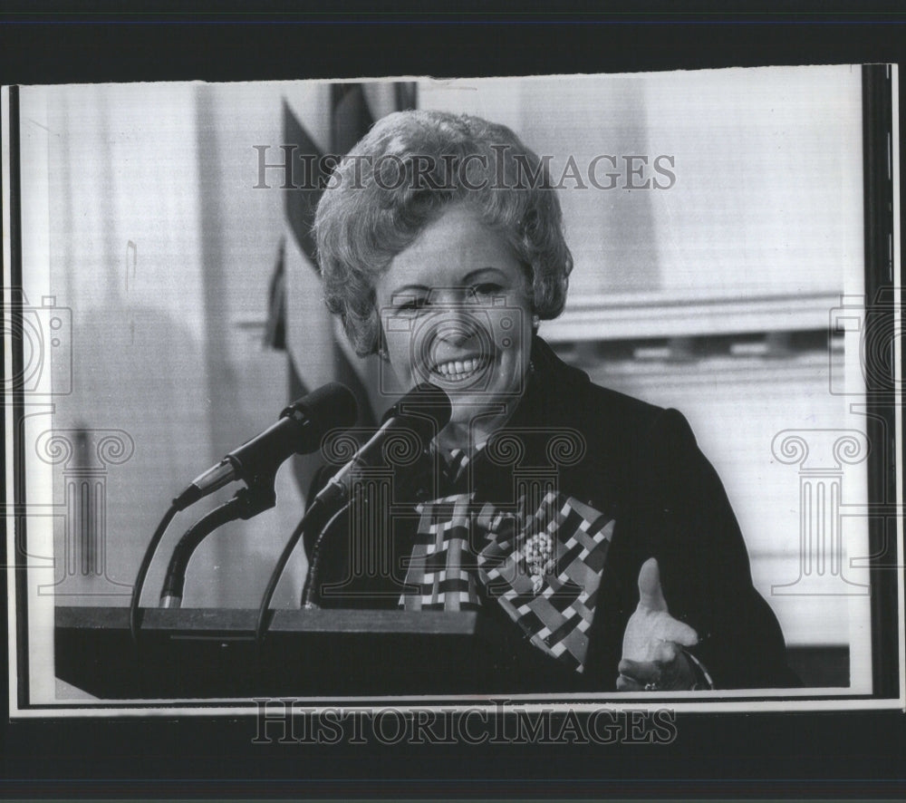 1969 Press Photo Virginia H Knauer Politician