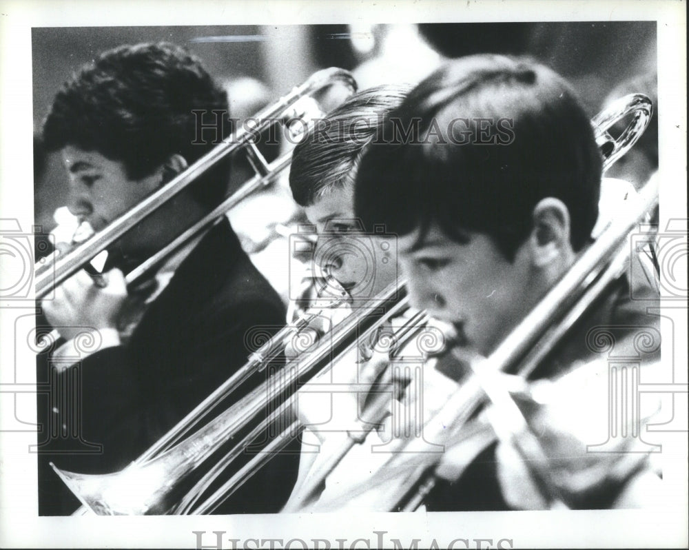 1980 Press Photo Music Art Medium Sound Silence Word