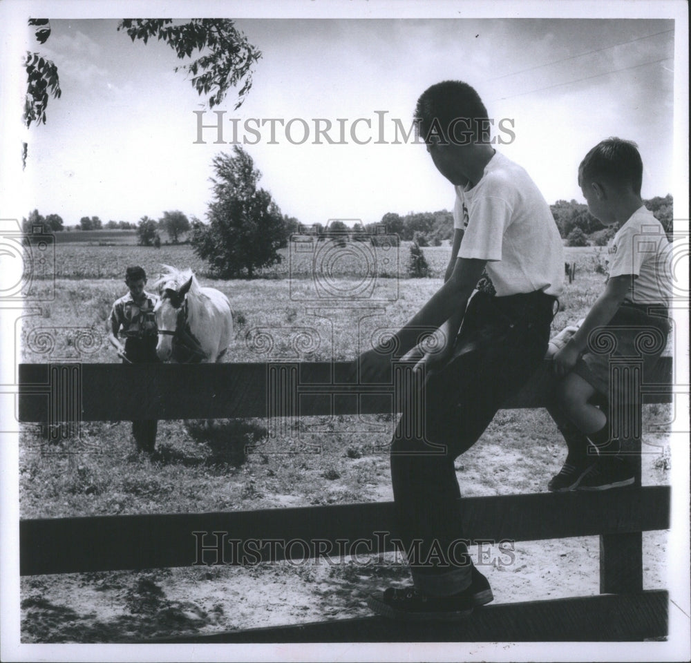 1957 Press Photo Michigan Farm