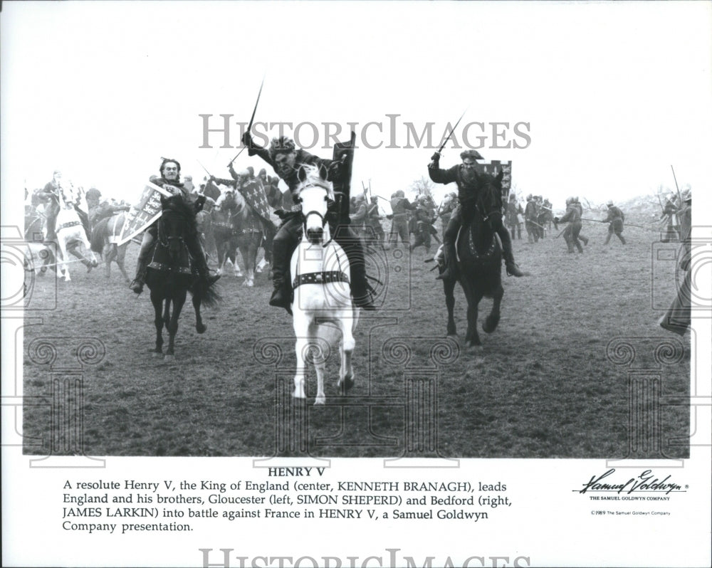 1990 Press Photo Fifth Full Title Battle Henry V Life