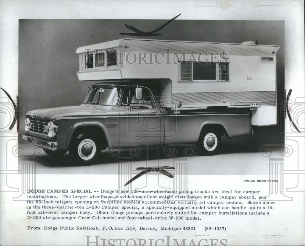 1966 Press Photo Recreational Vehicle Motor Homes USA