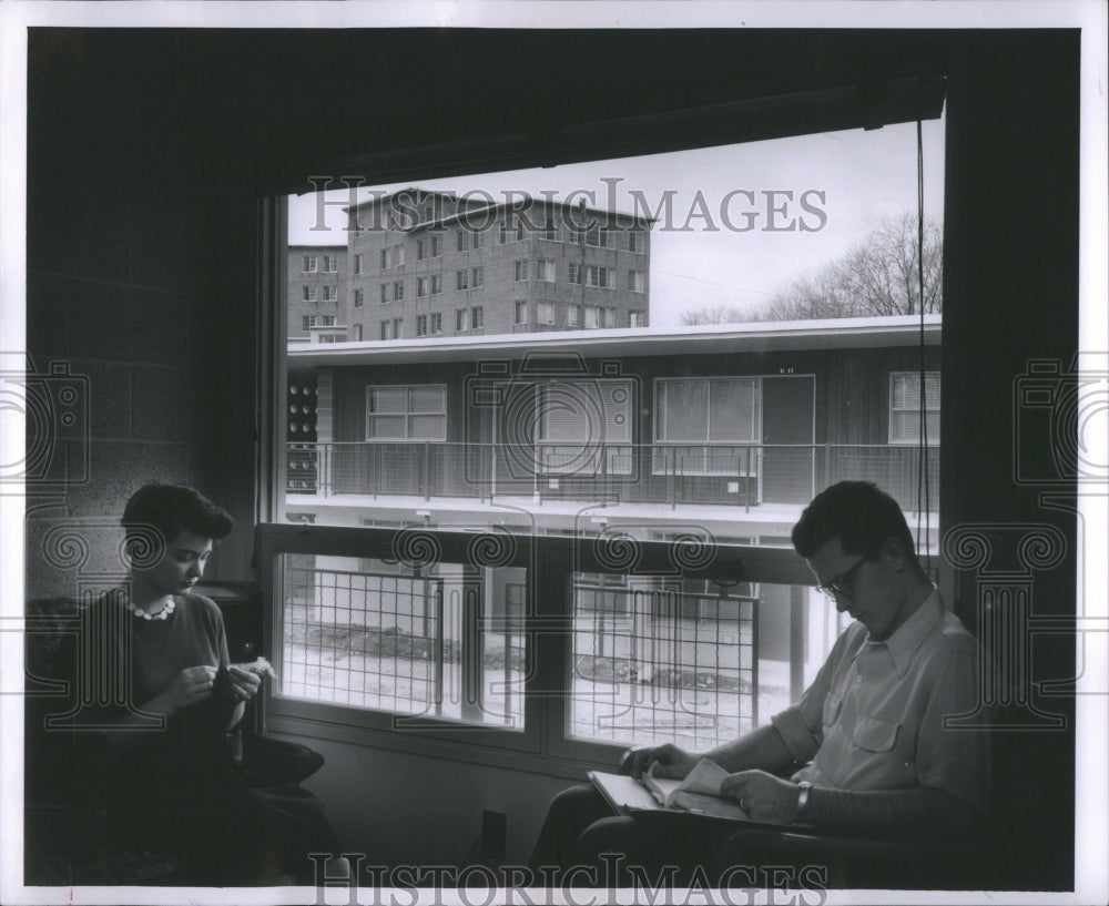 1954 Press Photo Apartments for Married Folks