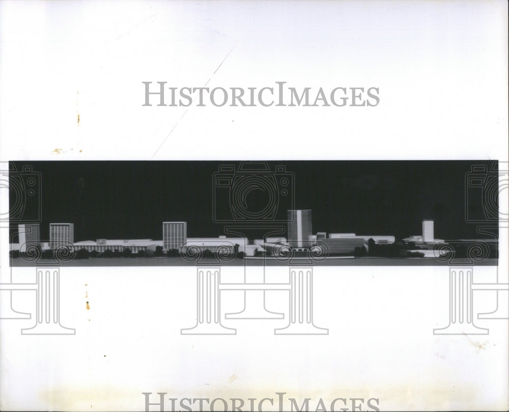 1959 Press Photo Detroit Institute Vertical Campus