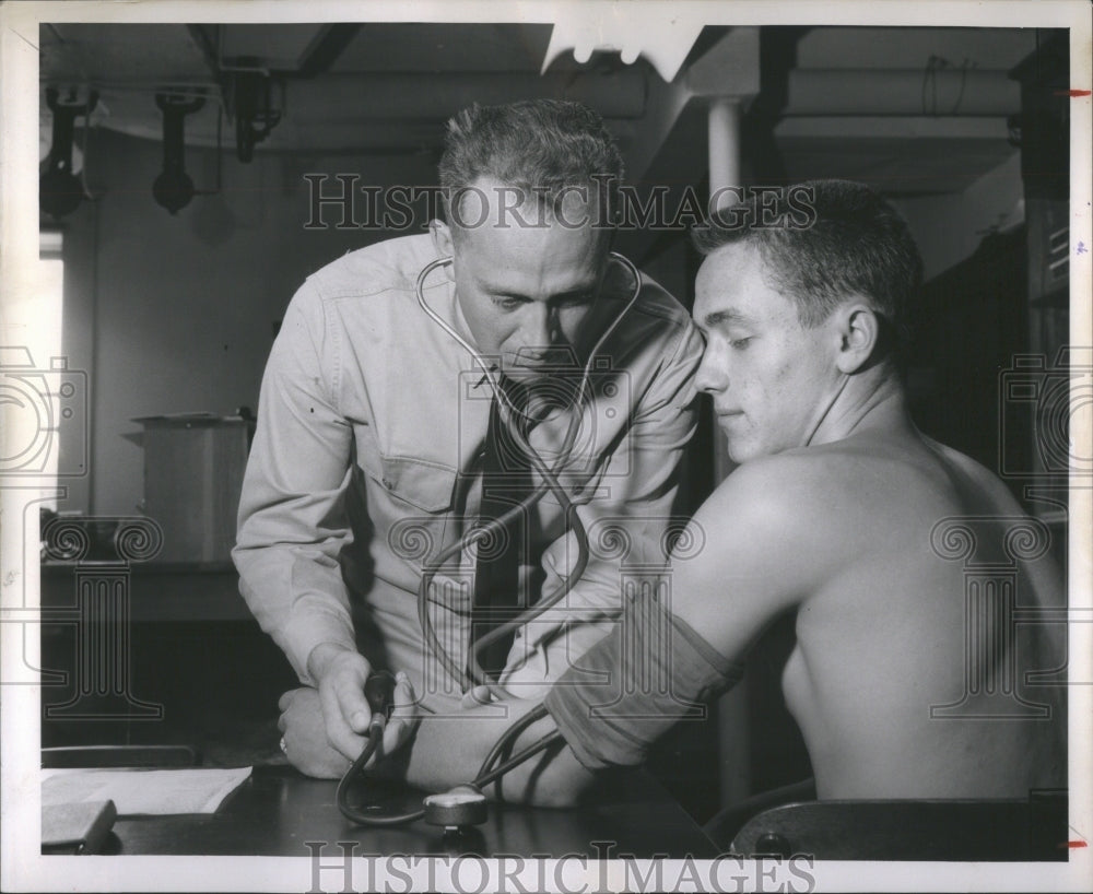 1954 Press Photo University of Michigan Student Simich