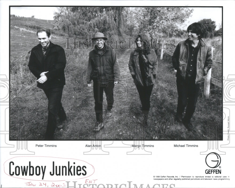 2003 Cowboy Junkies Canadian Country Folk - Historic Images