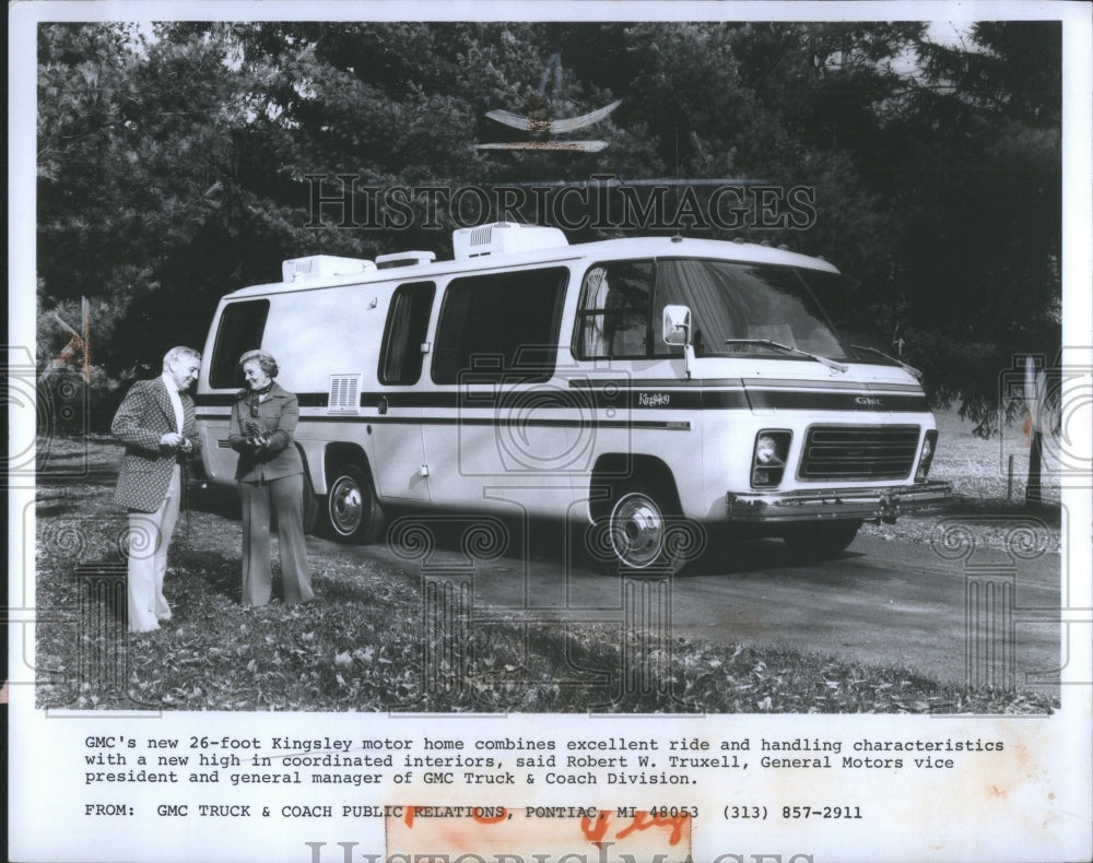 1977 Press Photo RV North America Amenities Space Home