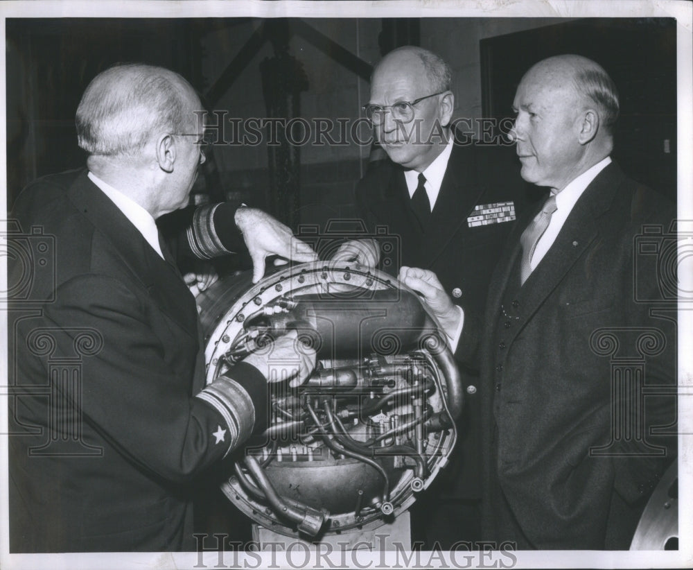 1954 Press Photo Torpedo Cutaway