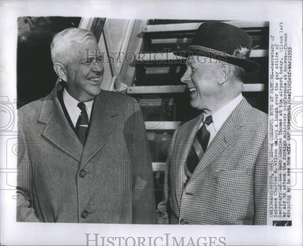 1955 Press Photo Defense Secretary Charles Wilson