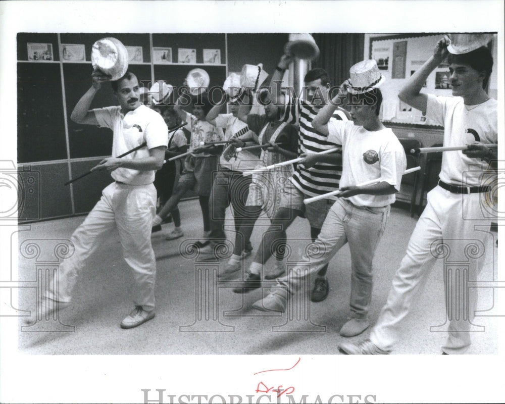 1990 Press Photo Wyandotte Summer Theater Camp