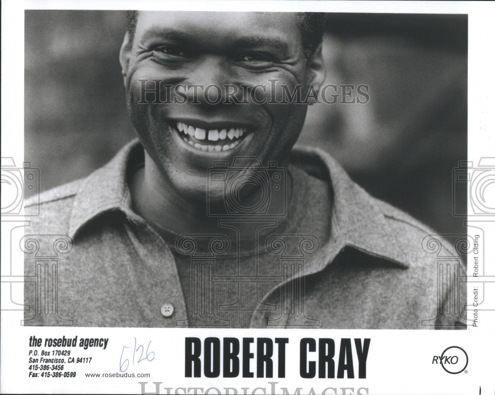 1999 Press Photo Robert Cray Smile Rosebud Agency