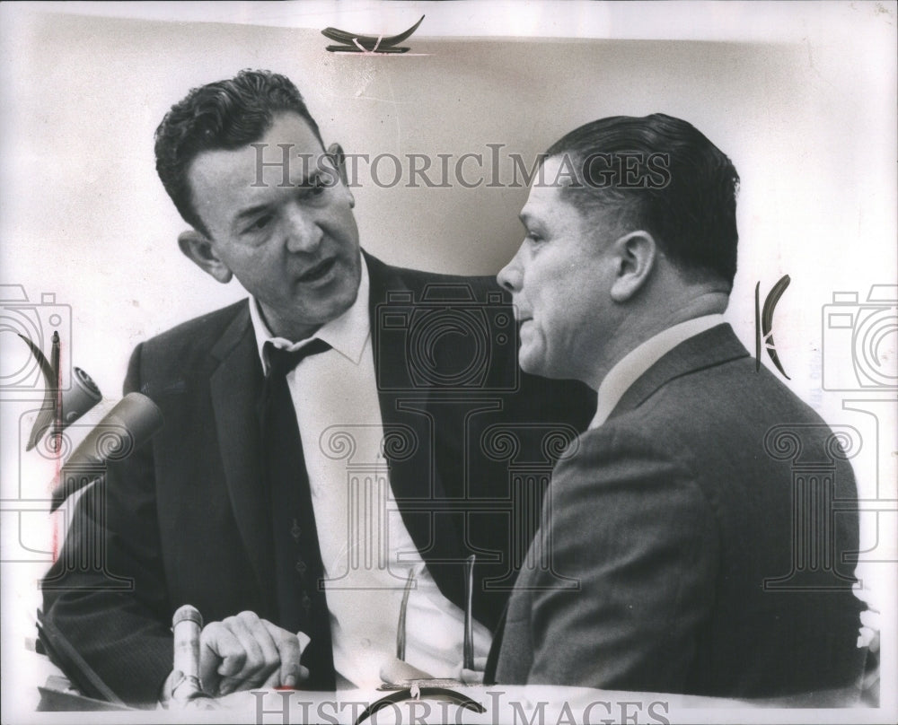 1962 Press Photo Jimmy Hoffa debate