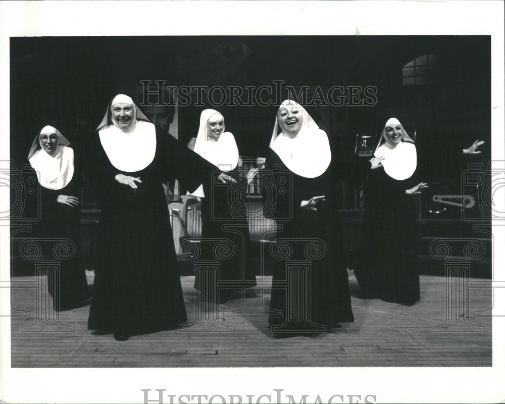 1987 Press Photo Nunsense Musical Show Cast Promo