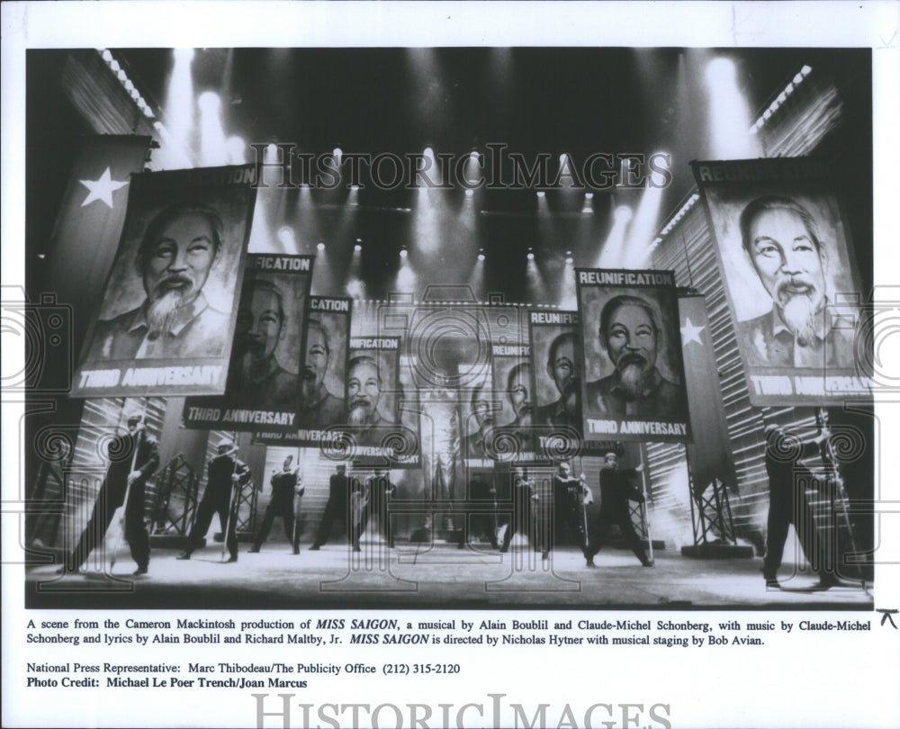 1995 Press Photo Miss Saigon Musical Alain Boubli