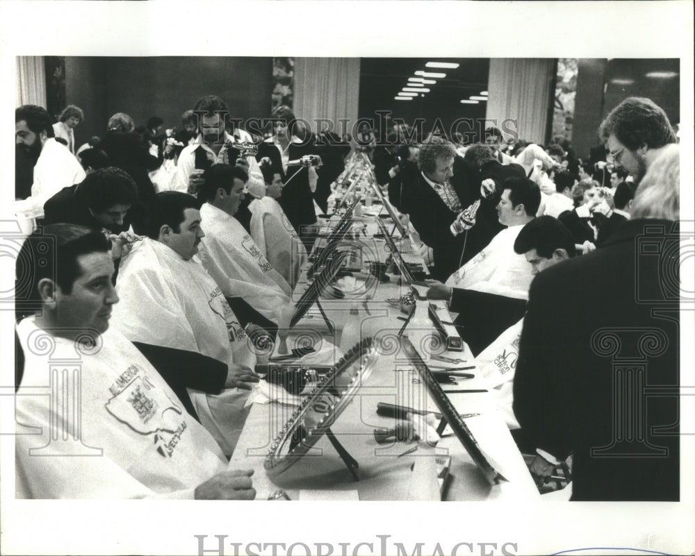 1977 Press Photo All-American Hair Fashions Spectacular