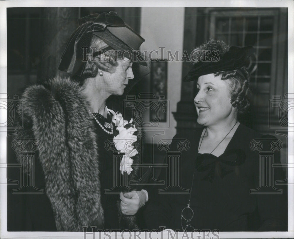 1941 Press Photo Lady Halifax Mrs George Rowe Detroit