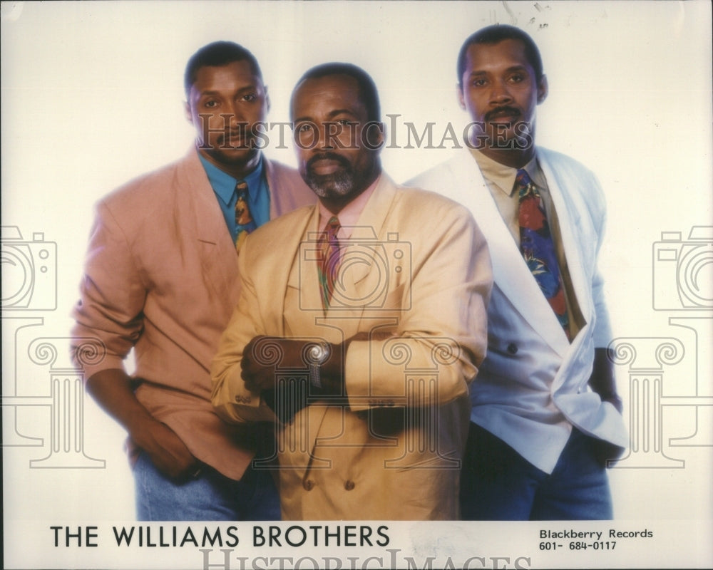 1993 Press Photo The Williams Brothers Musicians Singer