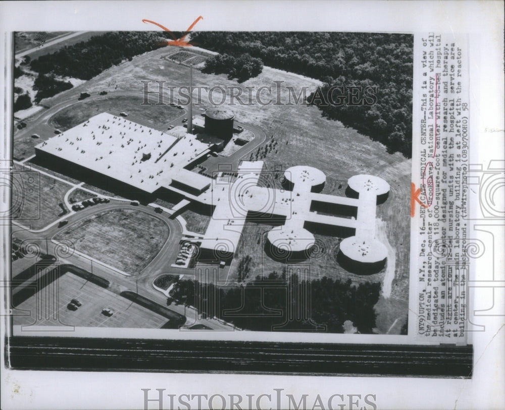 1958 Press Photo Aerial View Of Medical Research Center