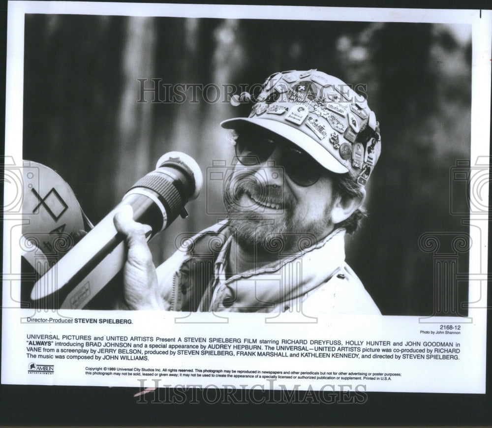 1989 Press Photo Steven Spielberg Director Producer