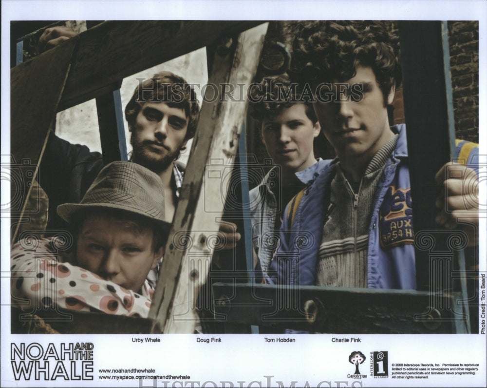 2008 Press Photo Picture of Band Noah and the Whale