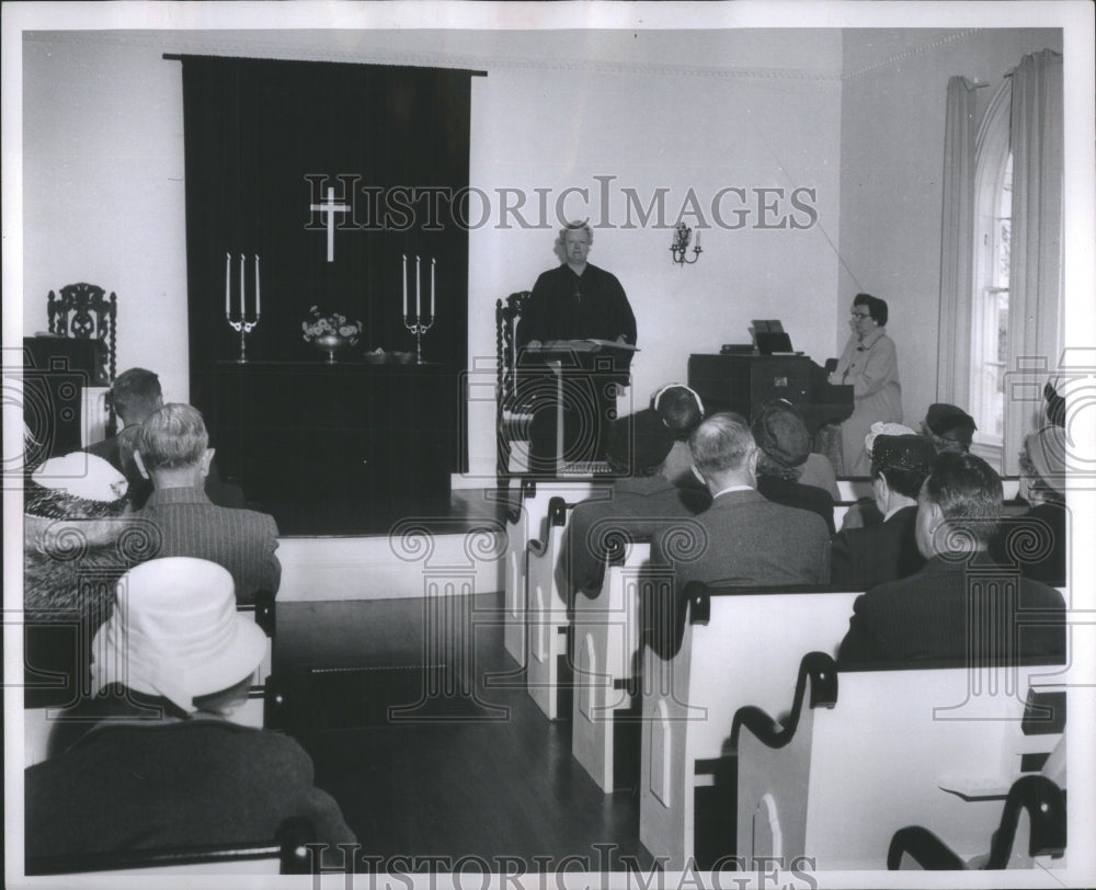 1955 Press Photo Asheville Church