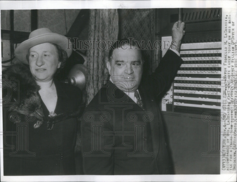 1941 Press Photo Mayor Fiorello LaGuardia Election