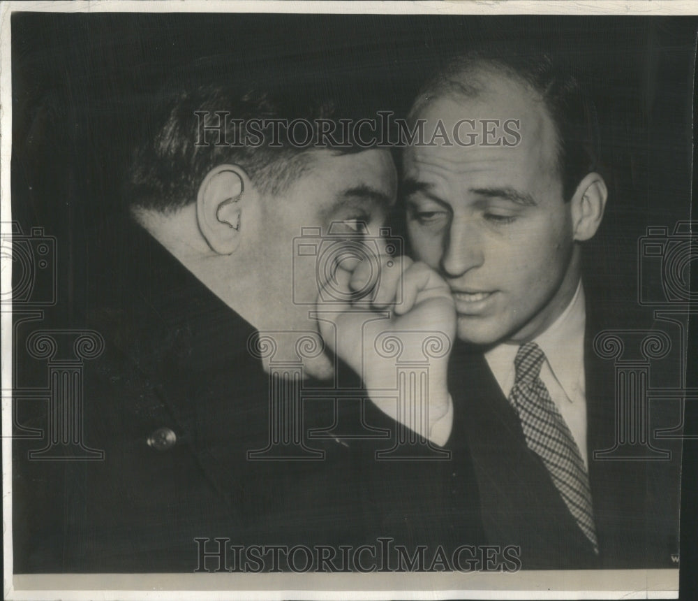 1937 Press Photo Mayor LaGuardia and James Roosevelt