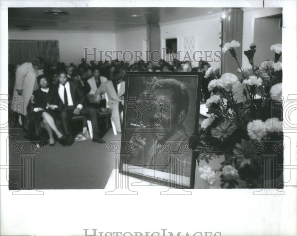 1989 Press Photo Funeral Service Kenneth Hagood Pancho