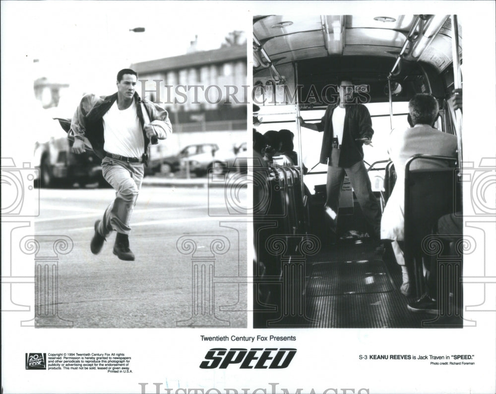 1996 Press Photo Speed Keanu Reeves HBO Bomber Pits