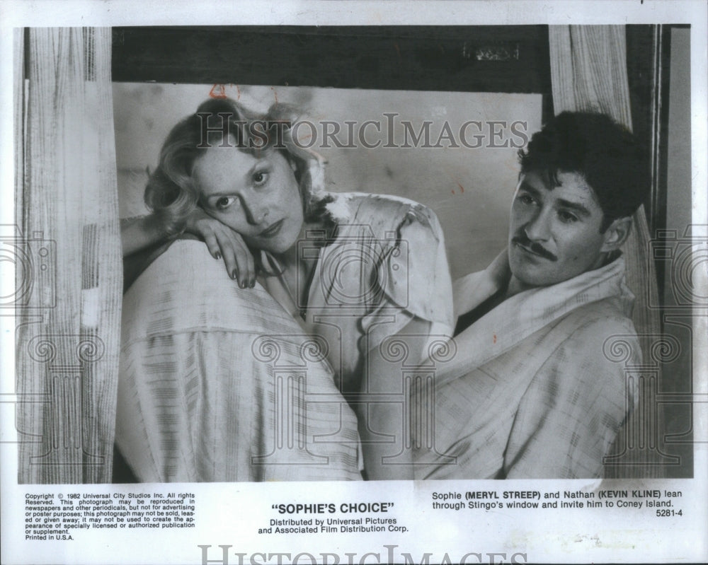 1983 Press Photo Sophie&#39;s Choice Meryl Streep Kevin