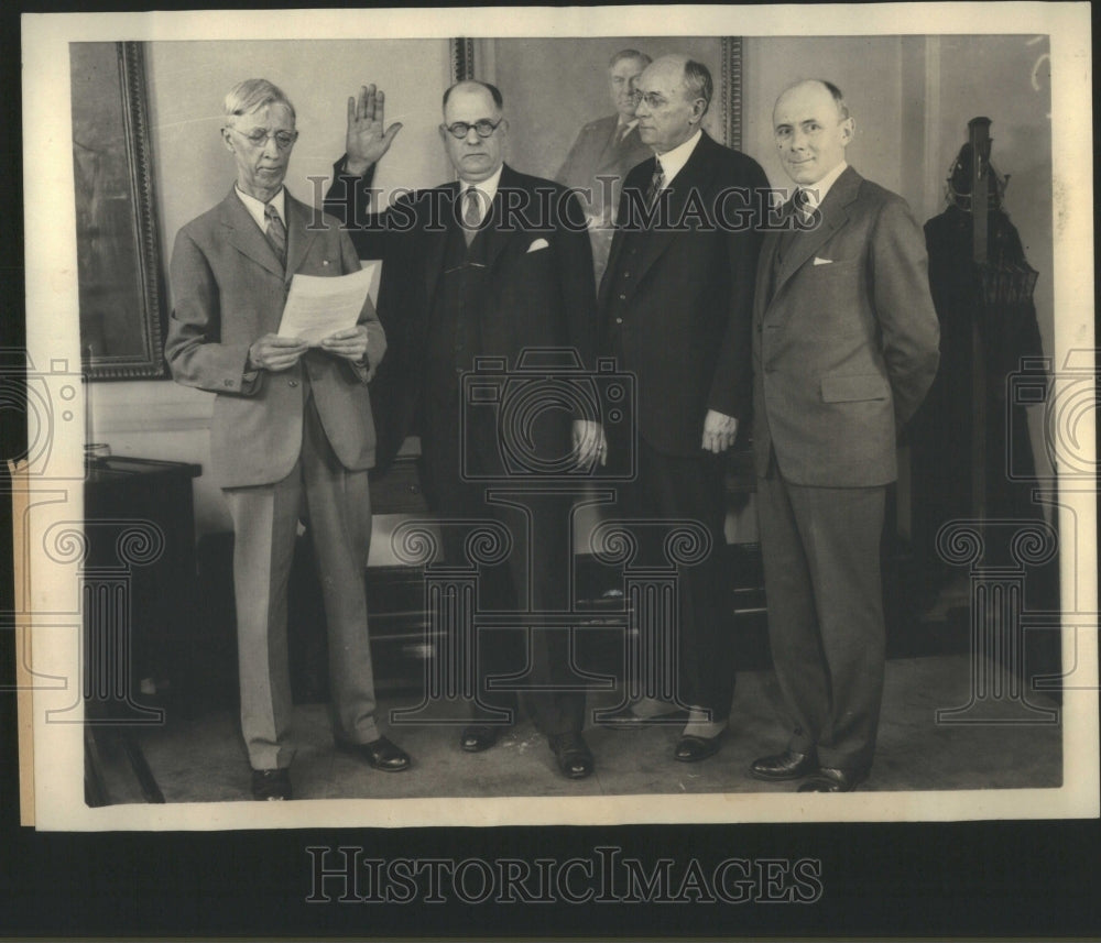 1933 Press Photo New dry Administrator sworn