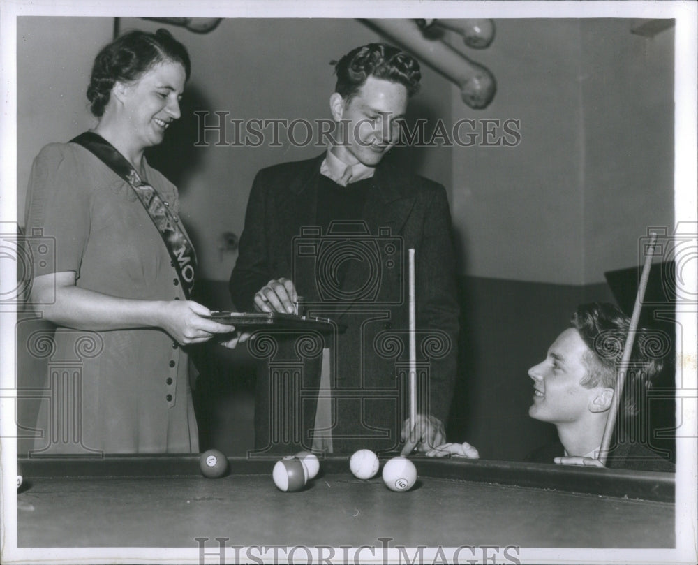 1942 Press Photo Navy Mothers Orgs Mrs Alex Telfer Clai