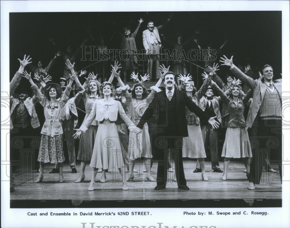 1993 Press Photo Ensemble in David Merricks 42nd Street