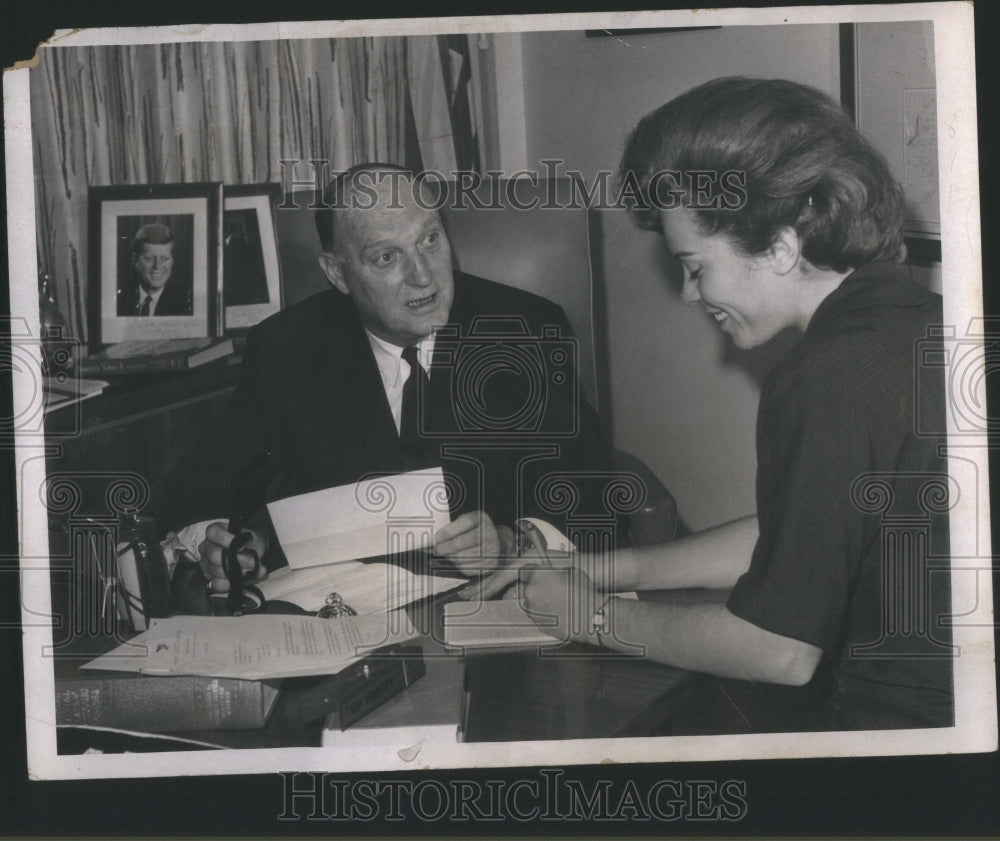 1967 Press Photo JOHN M.BAILEY Democratic National Chai