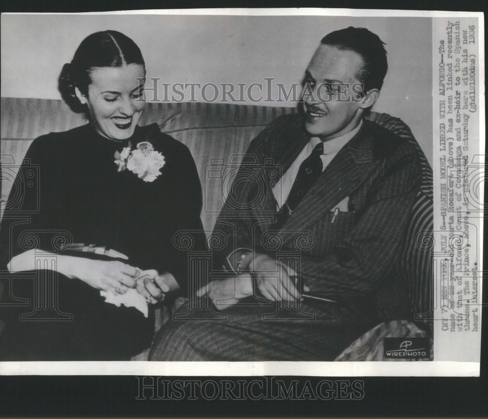 1936 Press Photo Martin Rocafort Alfonso Spanish Model