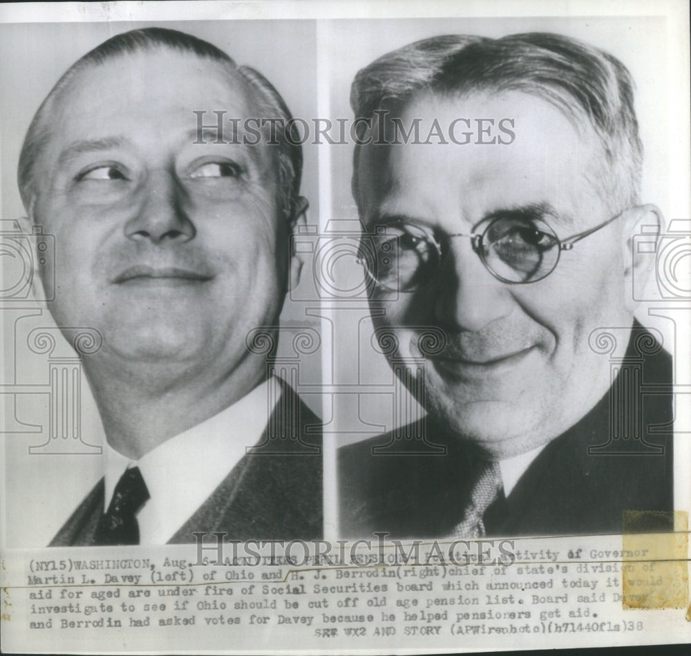 Press Photo Martin L. Davey Ohio H.J. Berrodin