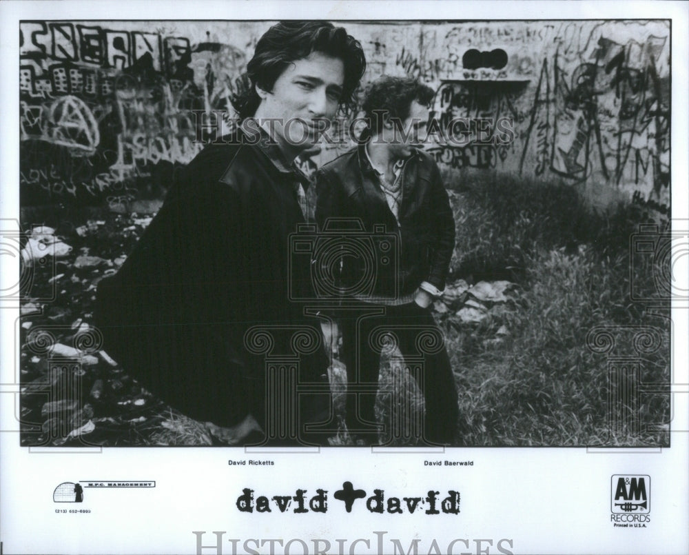 1987 Press Photo David Ricketts and David Baerwald