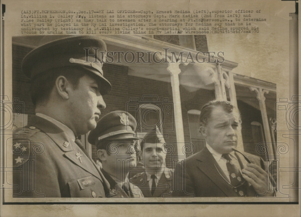 1970 Press Photo Ernest Medina Captain