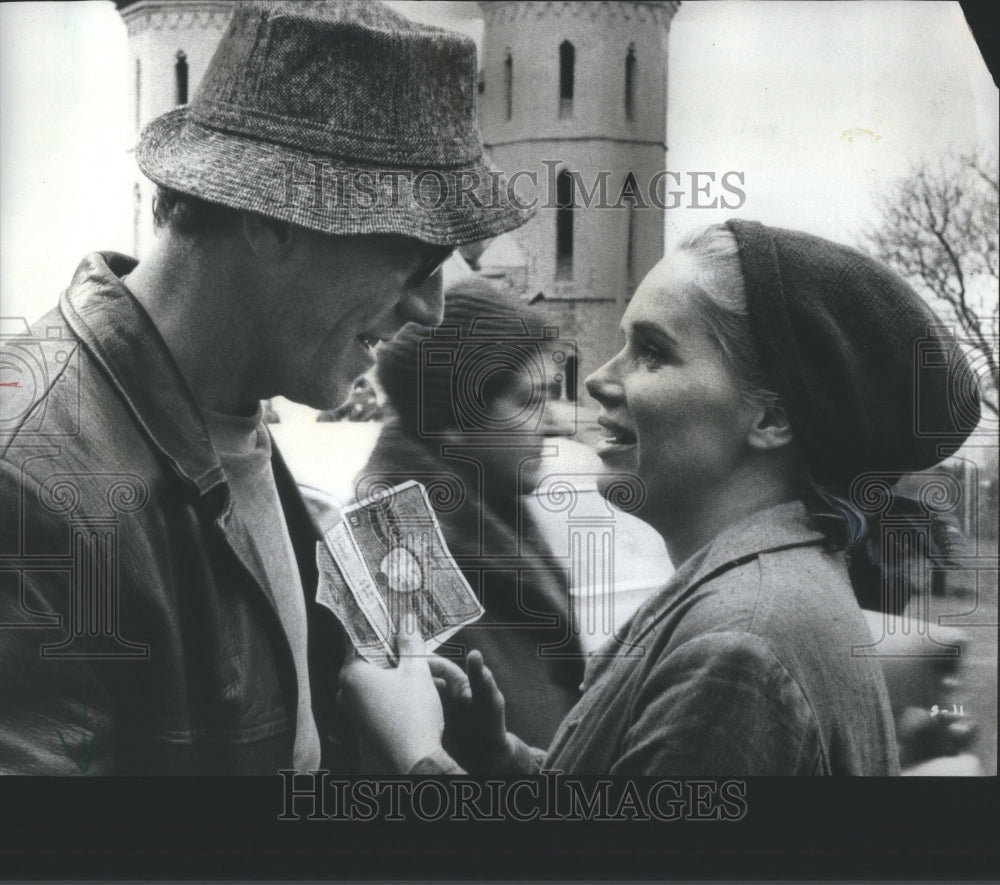 1969 Press Photo Liv Ullmann Max Von Sydow in Shame