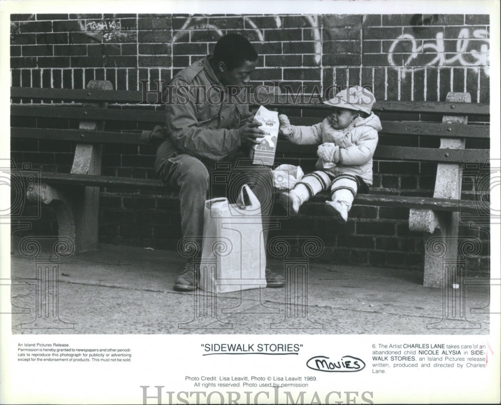 1990 Press Photo Side Walk Stories Charles Lane Nicole