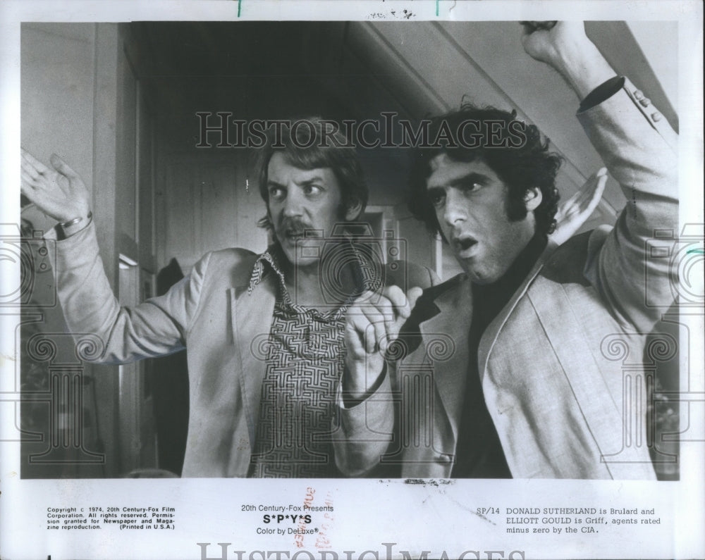 1974 Press Photo S.P.Y.S Film