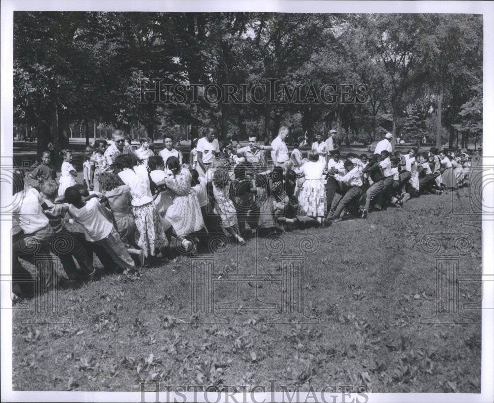 1959 Press Photo Day Camp Michigan