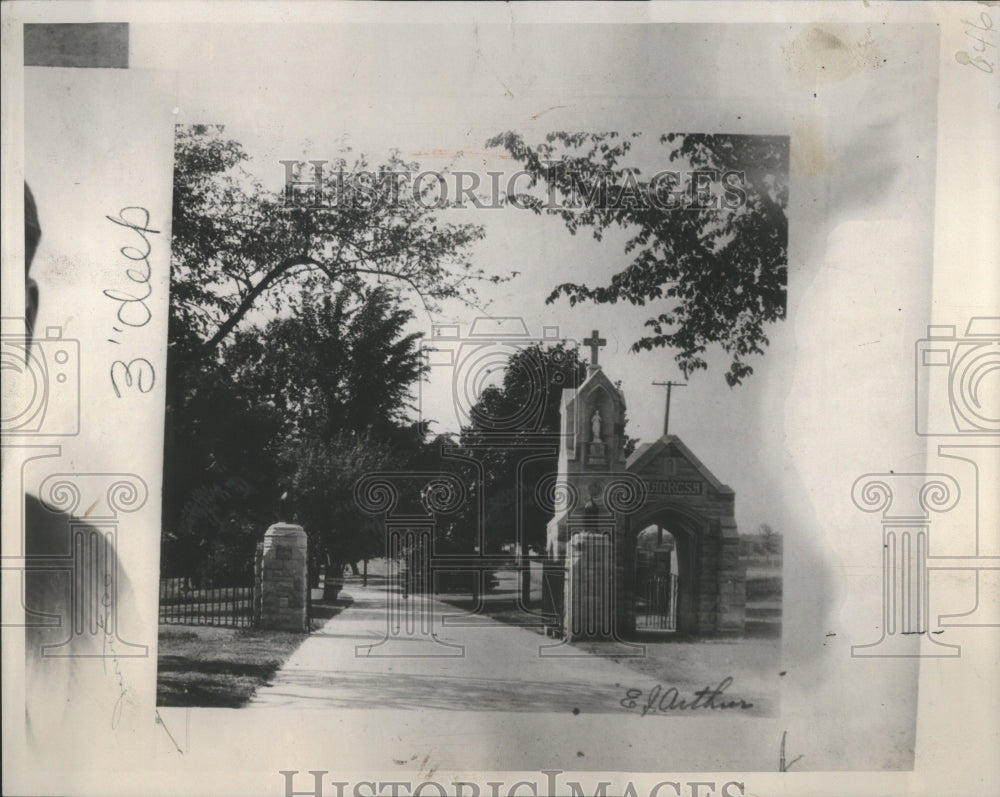 1933 Press Photo Catholic Retreats Manresa - Historic Images