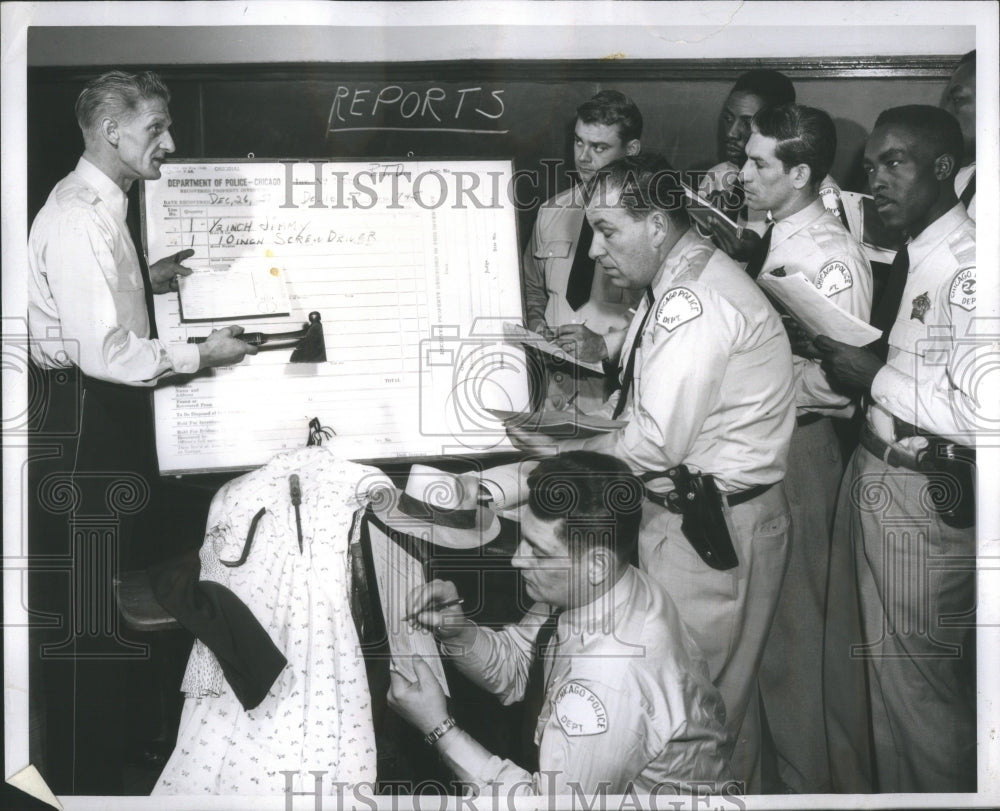 1958 Press Photo Police Herbert Portzen Academy