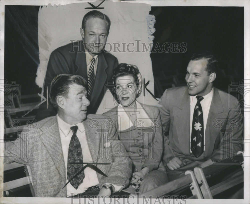 1953 Press Photo Godfrey, Frauk Blanc Davis Singer