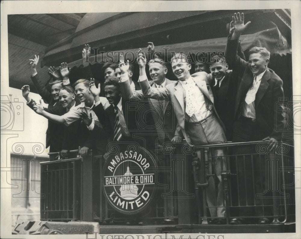 1932 Press Photo Detroit &quot;Newsboys&quot; Picture