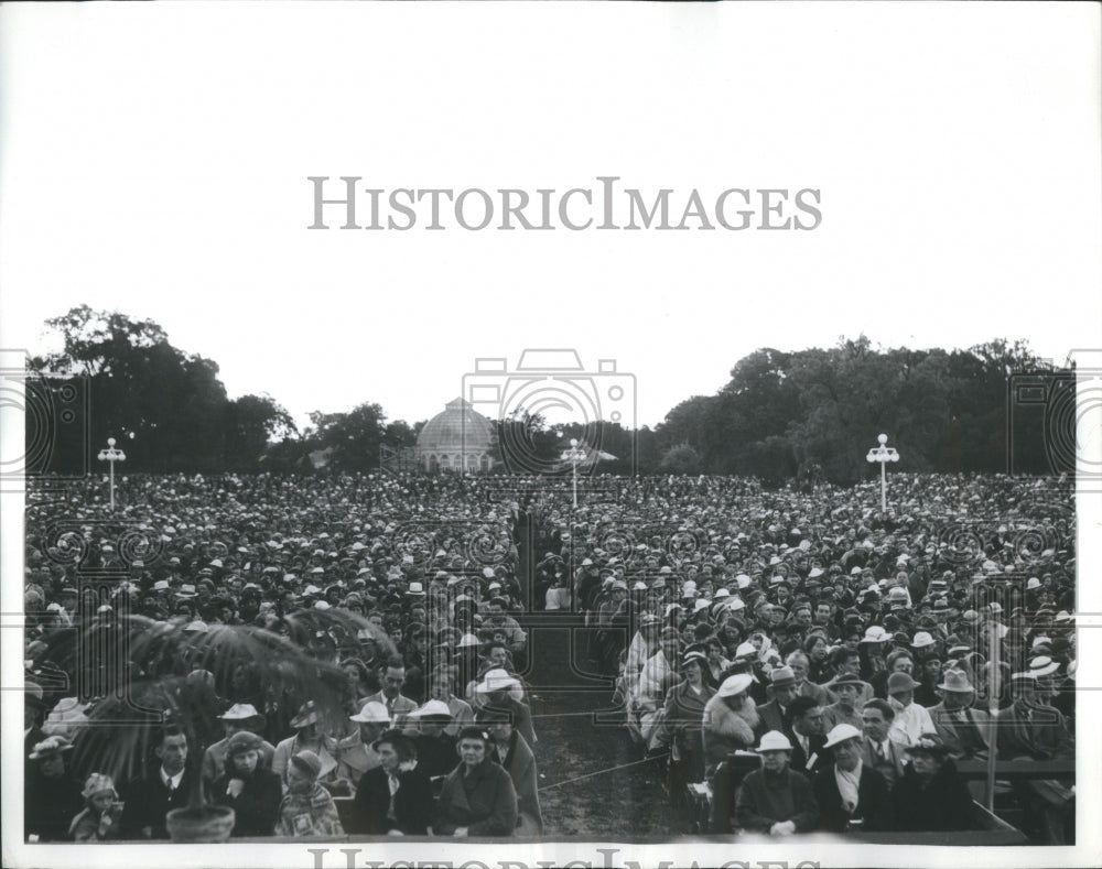 1939 Press Photo Detroit Sunrise Service Experience