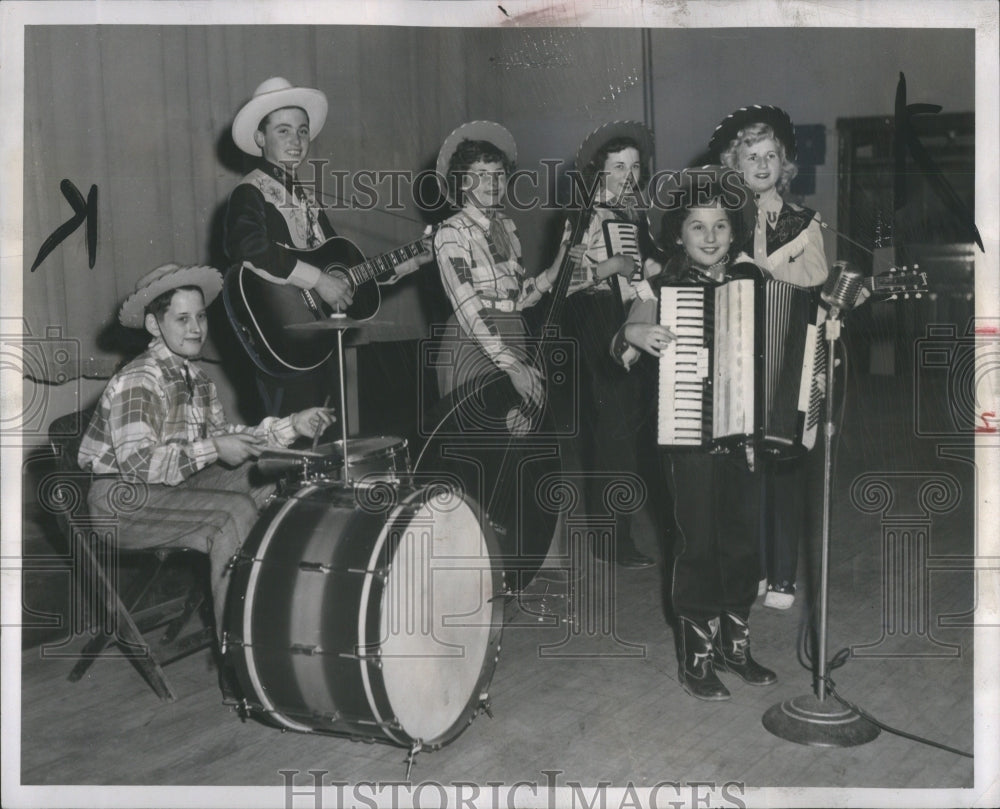 1951 Press Photo Percy Jones Hospital Children Band