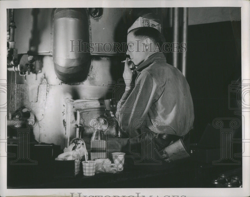 1937 Press Photo Detroit News Composing Room Staff