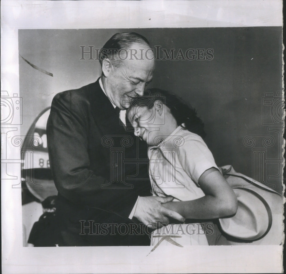 1958 Press Photo Harold E. Stassen Daughter Kathleen