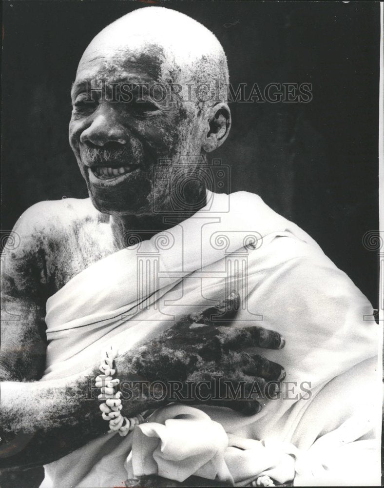 1965 Fetish priest Togbe Hay Kwamla Malaria - Historic Images